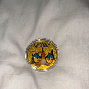 pOkemon Charizard Gold Plated Coin